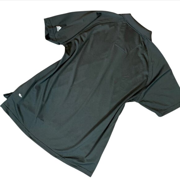 Adidas A170 ClimaLite Solid Golf Polo Shirt Men's XL Black #345F - Picture 5 of 11